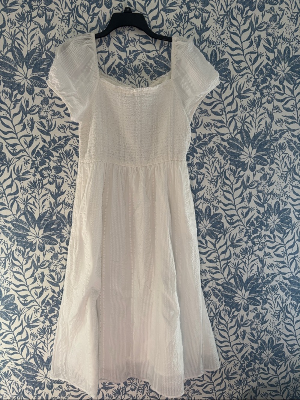 Loft dress size large l Puff Sleeve Summer Dress